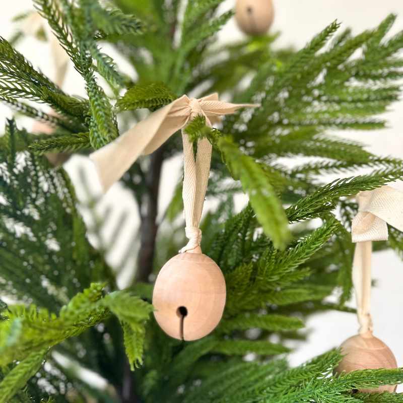 2" Wood Bell Ornaments