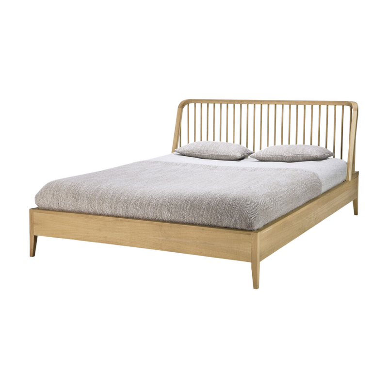 Spindle Bed, Oak